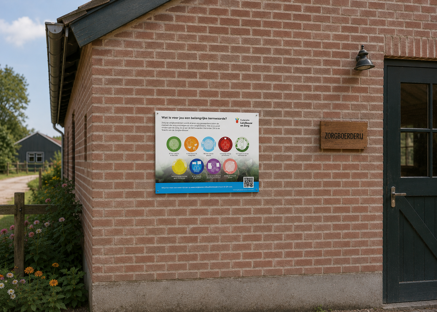 kernwaarden gevelbord